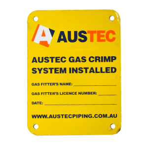 Gas Identification Plate