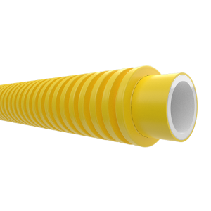 yellow corrugated sleeve