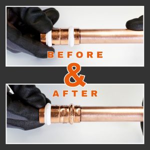 Austec Press copper dual fittings for water and gas