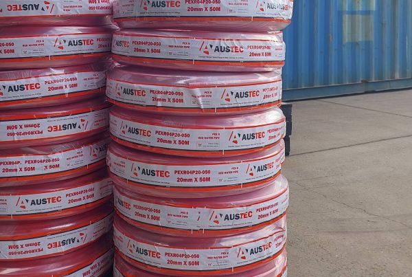 Stacks of Austec Pex Water Pipe