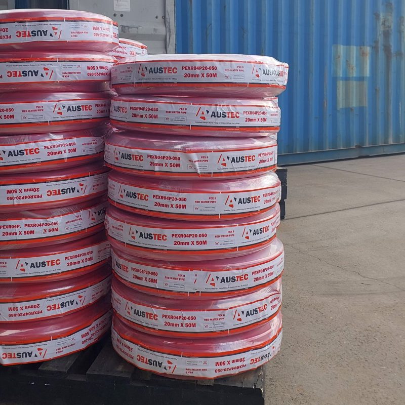 Stacks of Austec Pex Water Pipe